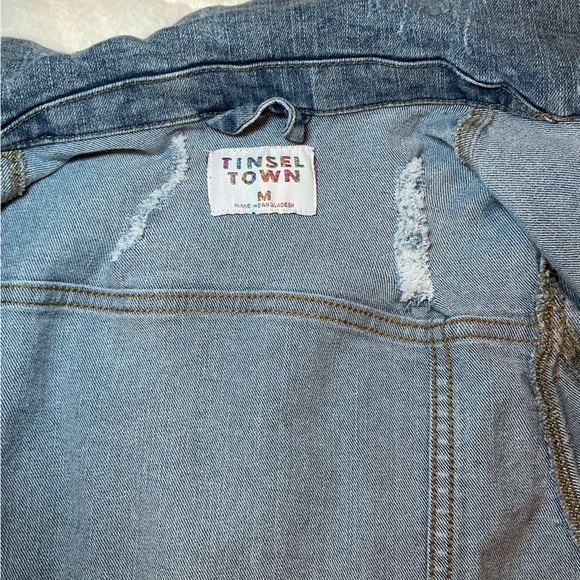 Tinseltown Black Denim Women's Jacket - Picture 4 of 8